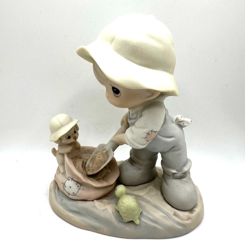 Vintage 1993 Precious Moments Figure "nothing can dampen the spirit of caring"